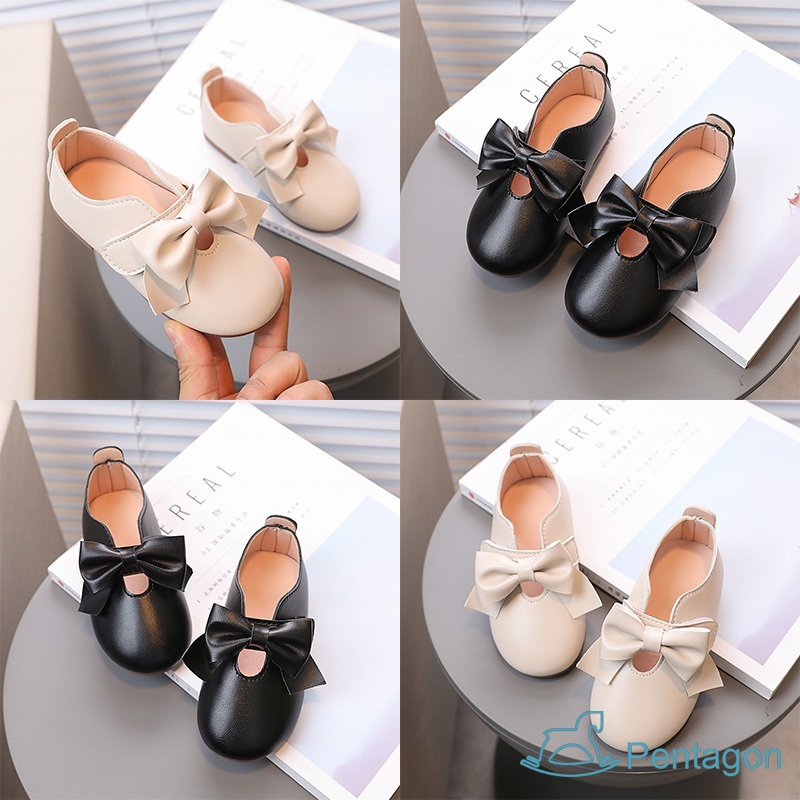 Giày Búp Bê Da Đế Mềm Chống Trượt Phong Cách Công Chúa Cho Bé Gái