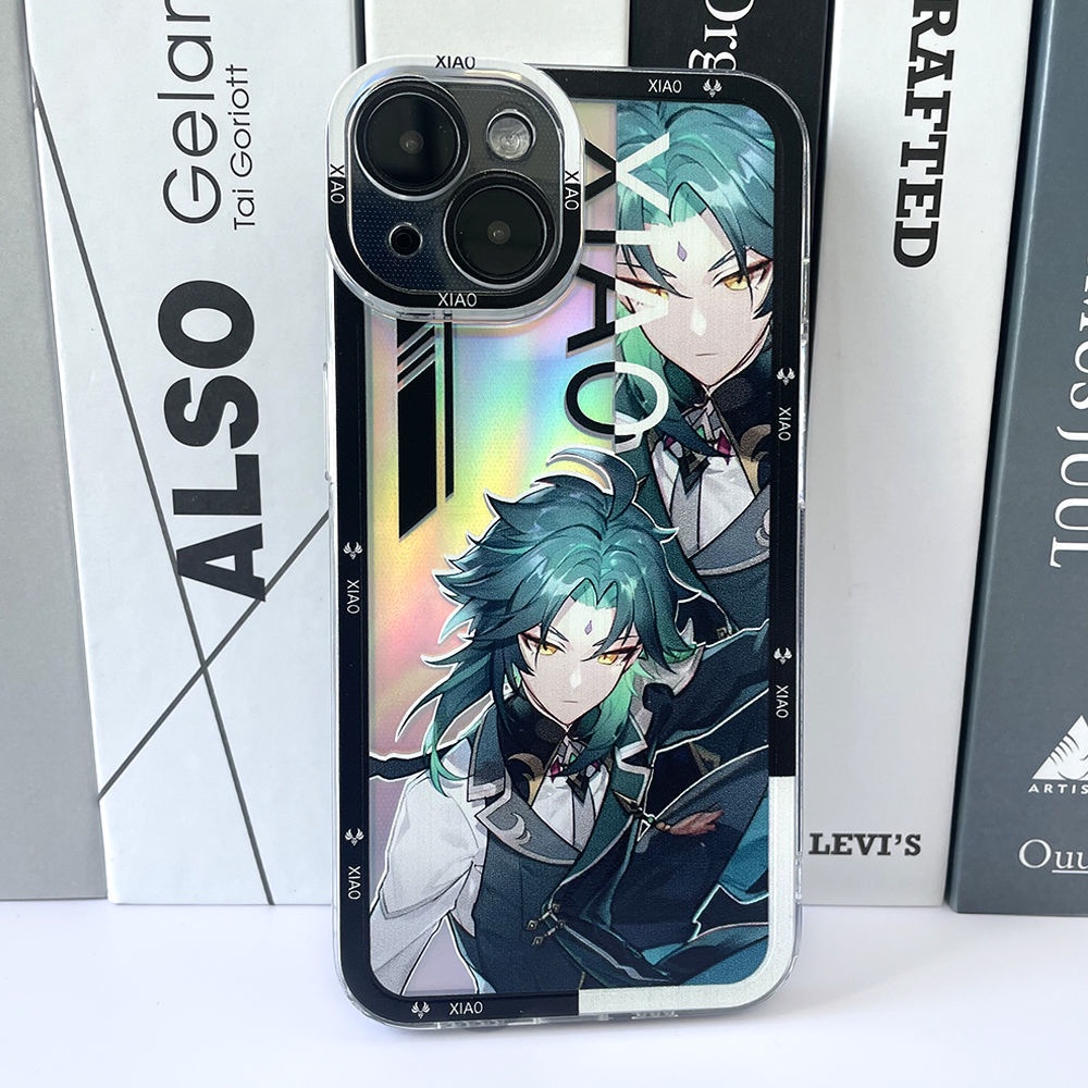Ốp Điện Thoại Màu laser Hình xiao Cho iphone 14 13 12 11 pro promax x xs xsmax xr 7 8 plus