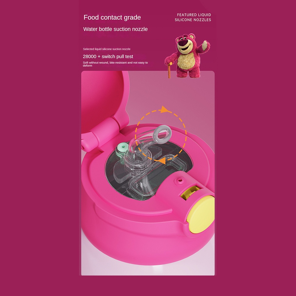 Bình Nước Giữ Nhiệt Bằng Thép Không Gỉ 316 Họa Tiết Hoạt Hình Disney Xinh Xắn