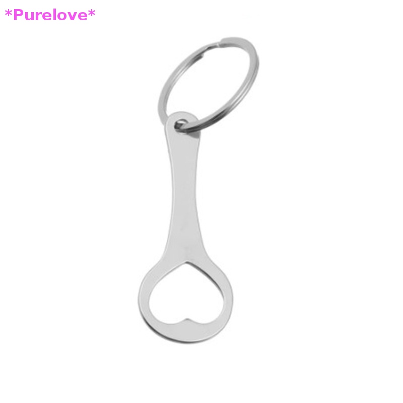 Purelove > Móc Chìa Khóa Xe Đẩy Mua Sắm Tokens DIY Bằng Hợp Kim Nhôm Trang Trí Phòng Mới