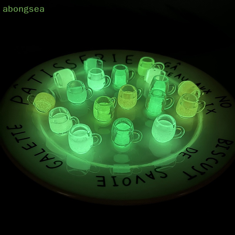 Set 5 Cốc Mini Phát Quang Dùng Để Trang Trí Tiểu Cảnh