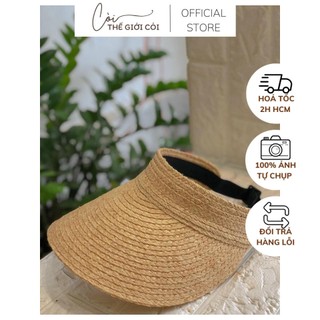 Nón lưỡi trai cói mềm