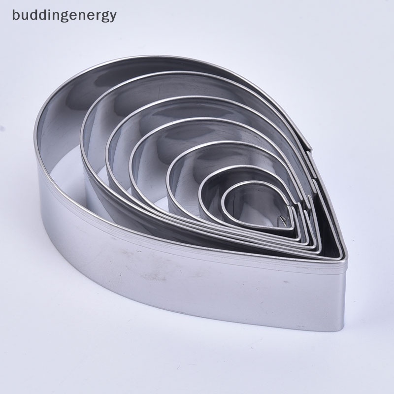 Set 7 Khuôn Làm Bánh Mousse Bằng Thép Không Gỉ Hình Hoa Trái Tim Tiện Dụng