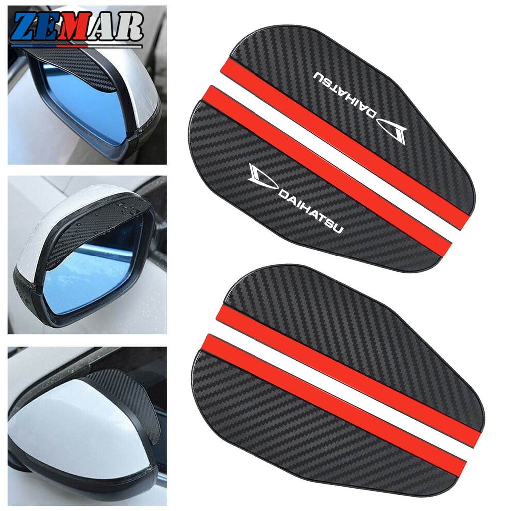 Set 2 Vỏ Bọc Gương Chiếu Hậu Xe Hơi Bằng Sợi Carbon Cho Sigra Ayla Sirion Rocky Terios Xenia Taruna Ceria Classy Taft