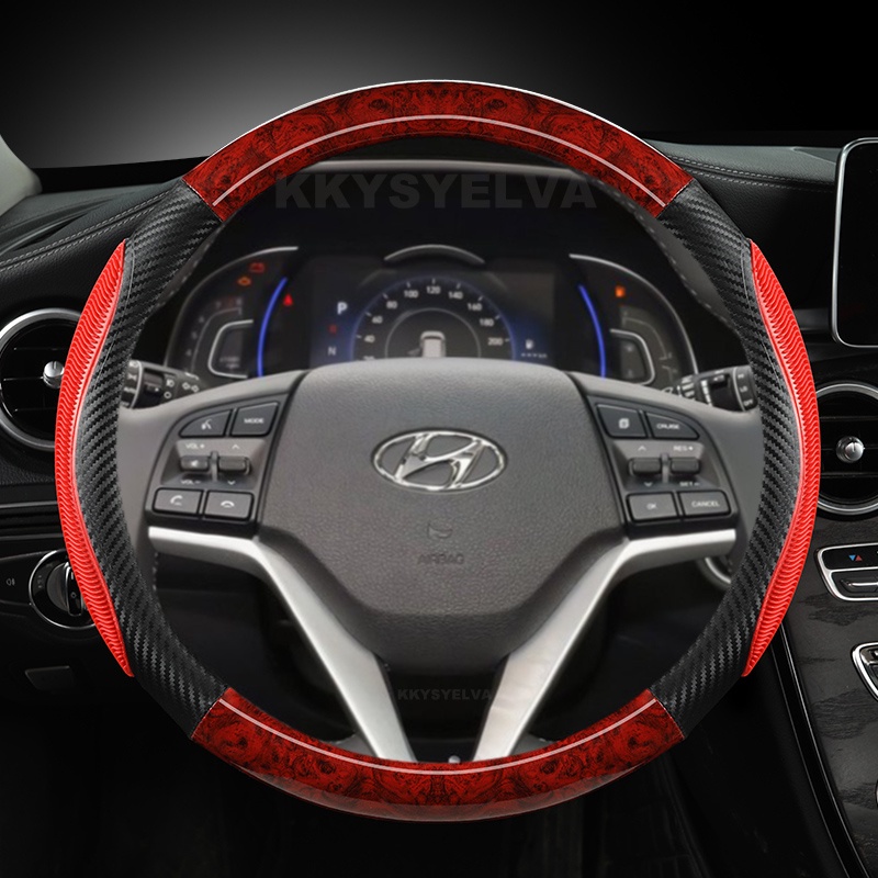 Vỏ Bọc Vô Lăng Xe Hơi Vân Gỗ 38cm 15 "Cho Hyundai Tucson 3 2015 2016 2017 2018 2019