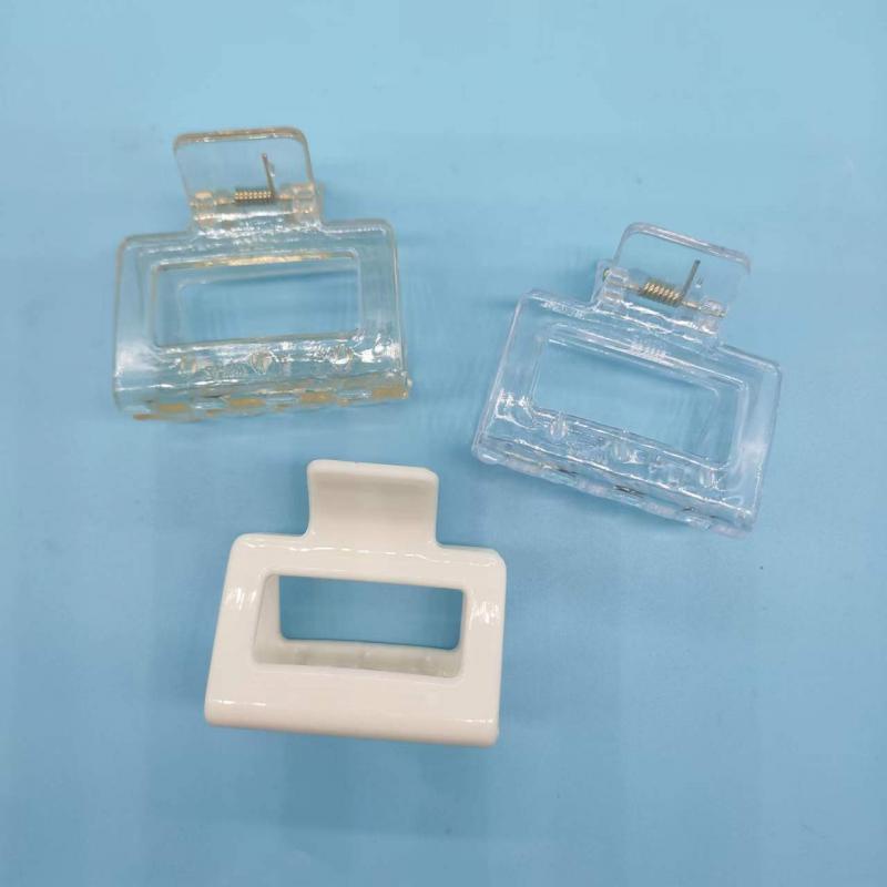 Kẹp Tóc Hình Vuông Cỡ Nhỏ 5cm Màu Trơn Trong Suốt Thời Trang diy Cho Nữ