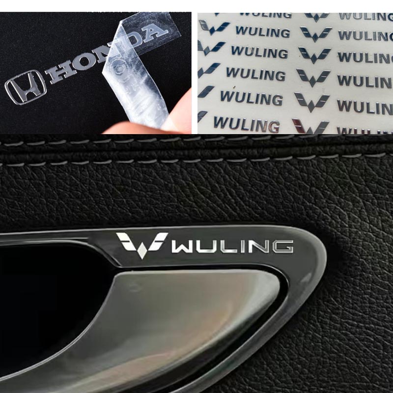 Miếng Dán Logo 3D Bằng Kim Loại Trang Trí Nội Thất Xe Hơi Wuling Cortez Almaz Air EV Confero DB S