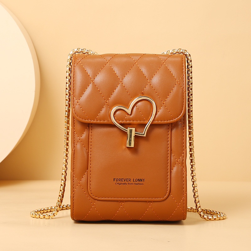 Túi Đeo Chéo Đựng Điện Thoại Thiết Kế Nhỏ Gọn Đính Đá Thời Trang Dành Cho Nữ