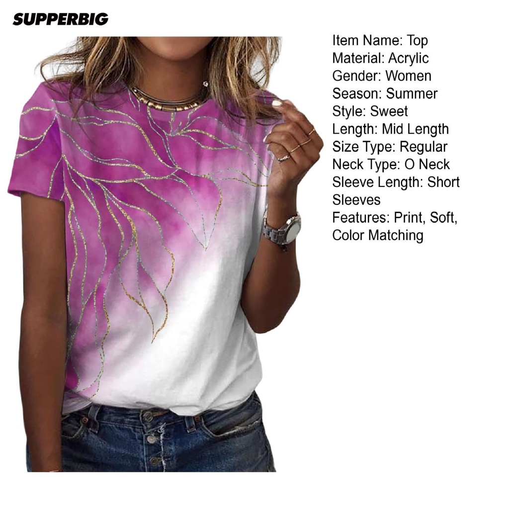 [supperbig] Áo Cổ Tròn Nữ