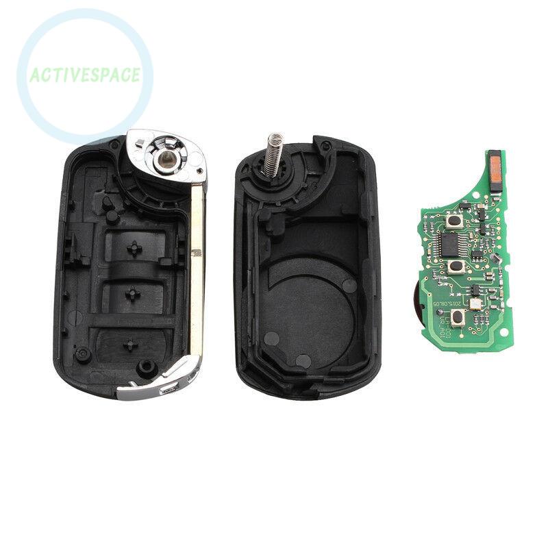 Key 3 Button Fob Rover Sport 433Mhz Flip For Land Rover Discovery Black【LAND ROVER】