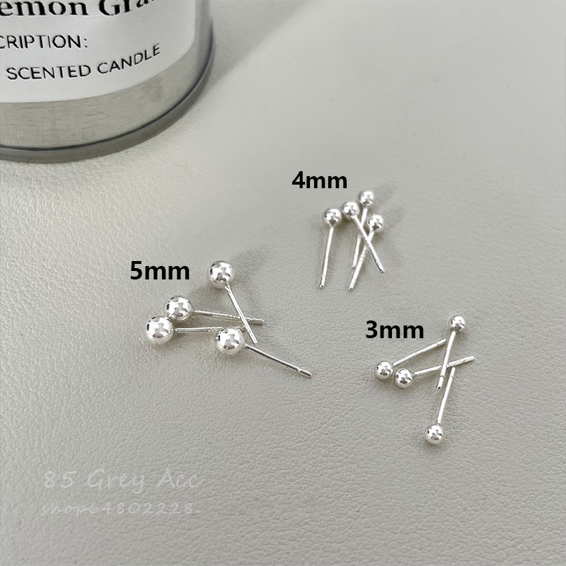 Bông Tai Mạ Bạc Nhẹ Hình Bánh Doudou Thời Trang Mùa Hè Sang Trọng Cho Nữ