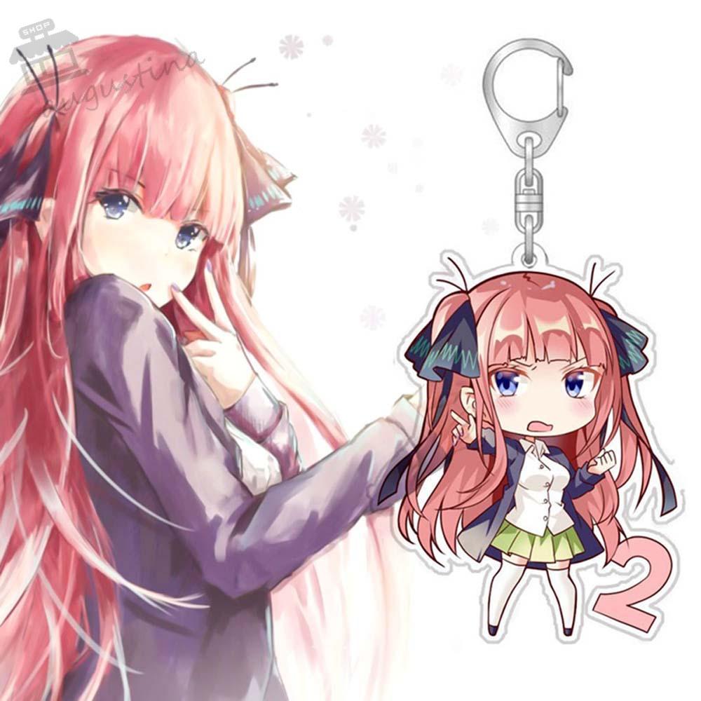 Móc Chìa Khóa Trang Trí Xe Hơi Hình Nhân Vật Anime AUGUSTINA Nakano Miku Dễ Thương