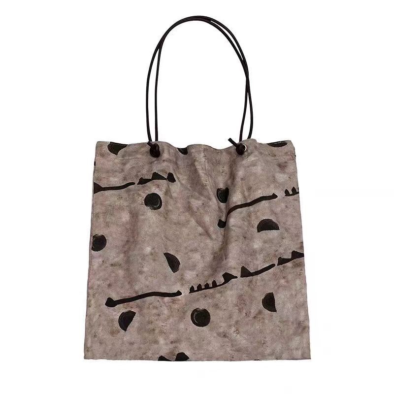 Túi Xách Bằng Vải canvas Và Da Bò satin Phong Cách Trung Hoa Dành Cho Nữ