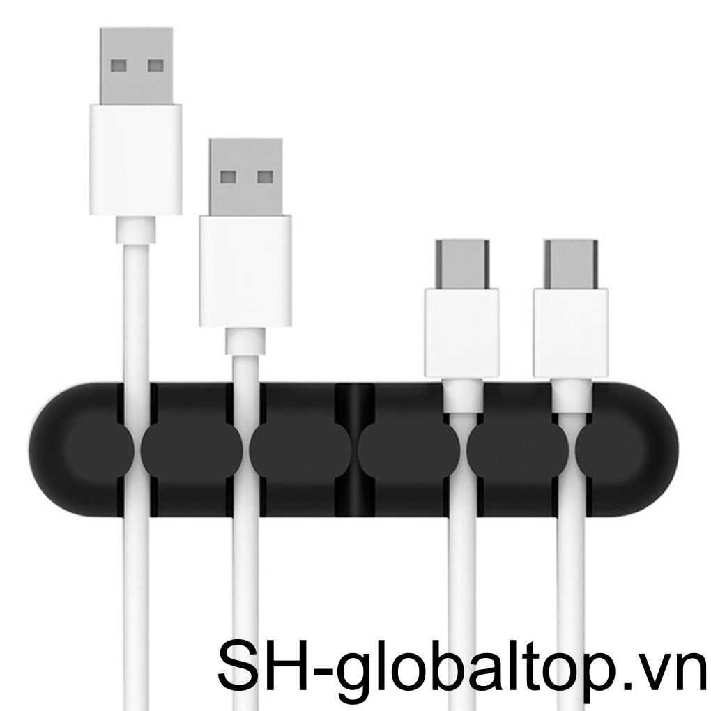 Dụng Cụ Sắp Xếp Dây Cáp Sạc USB Bằng Silicone