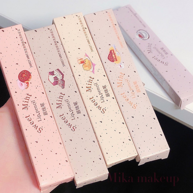 Sweetmint Bút kẻ môi phác họa hình môi tạo hình môi đô đô môi bền bỉ không thấm nước