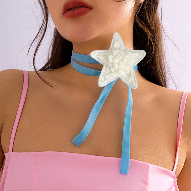Vòng Cổ Choker Dây Nhung Mặt Ngôi Sao Năm Cánh