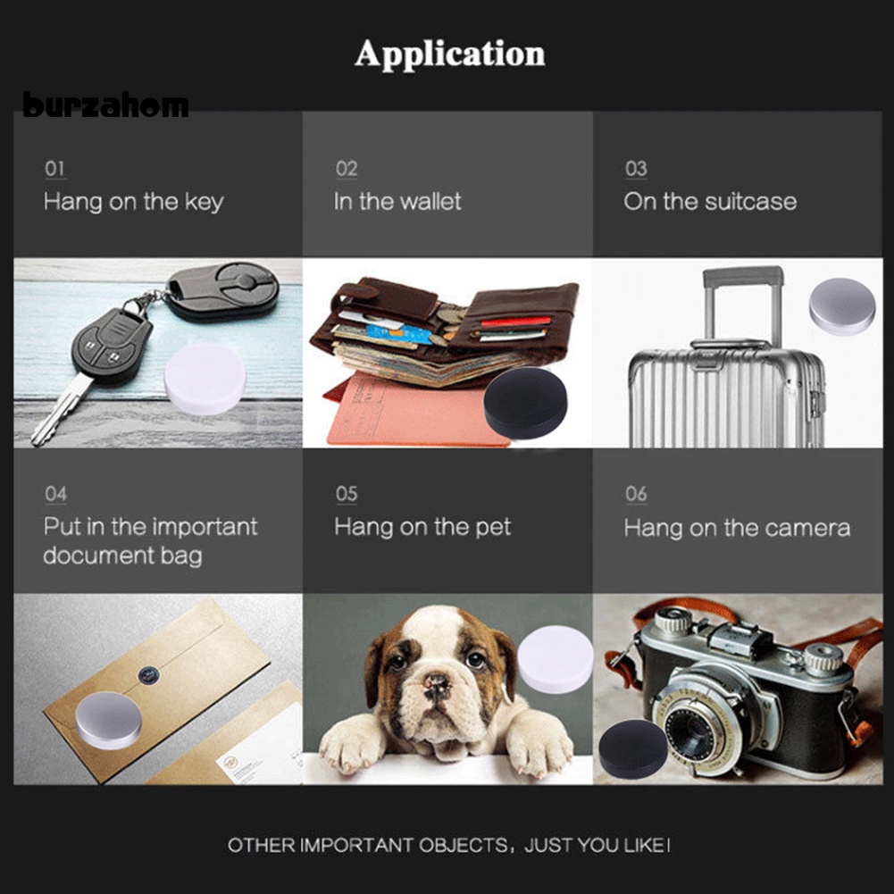 Thiết Bị Định Vị GPS S2 2 Trong 1 Bluetooth Không Dây Chống Thất Lạc Cho Thú Cưng / Chìa Khóa Xe Hơi