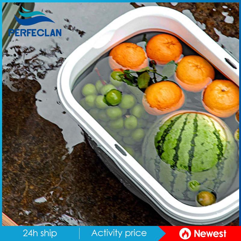 Chậu Rửa Gấp Gọn Có Nắp Đậy Dùng Đi Cắm Trại