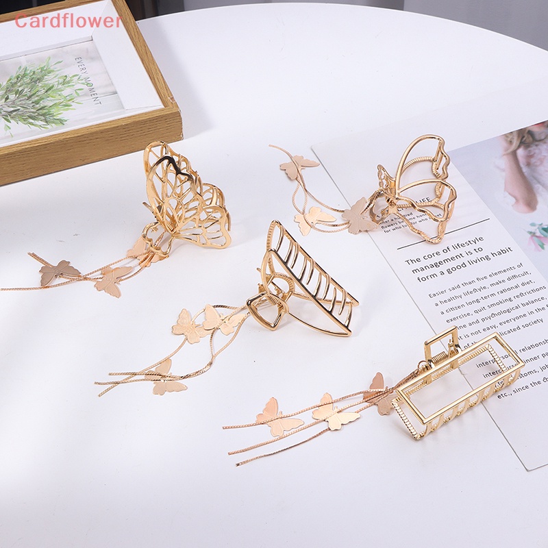 Kẹp Tóc Hình Bướm Lớn Đính Ngọc Trai Phong Cách Vintage Thanh Lịch