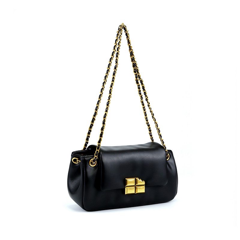 Túi đeo dưới cánh tay Hình Vuông Cỡ Nhỏ Màu Trơn Mềm Mại Thời Trang Cao Cấp Cho Nữ