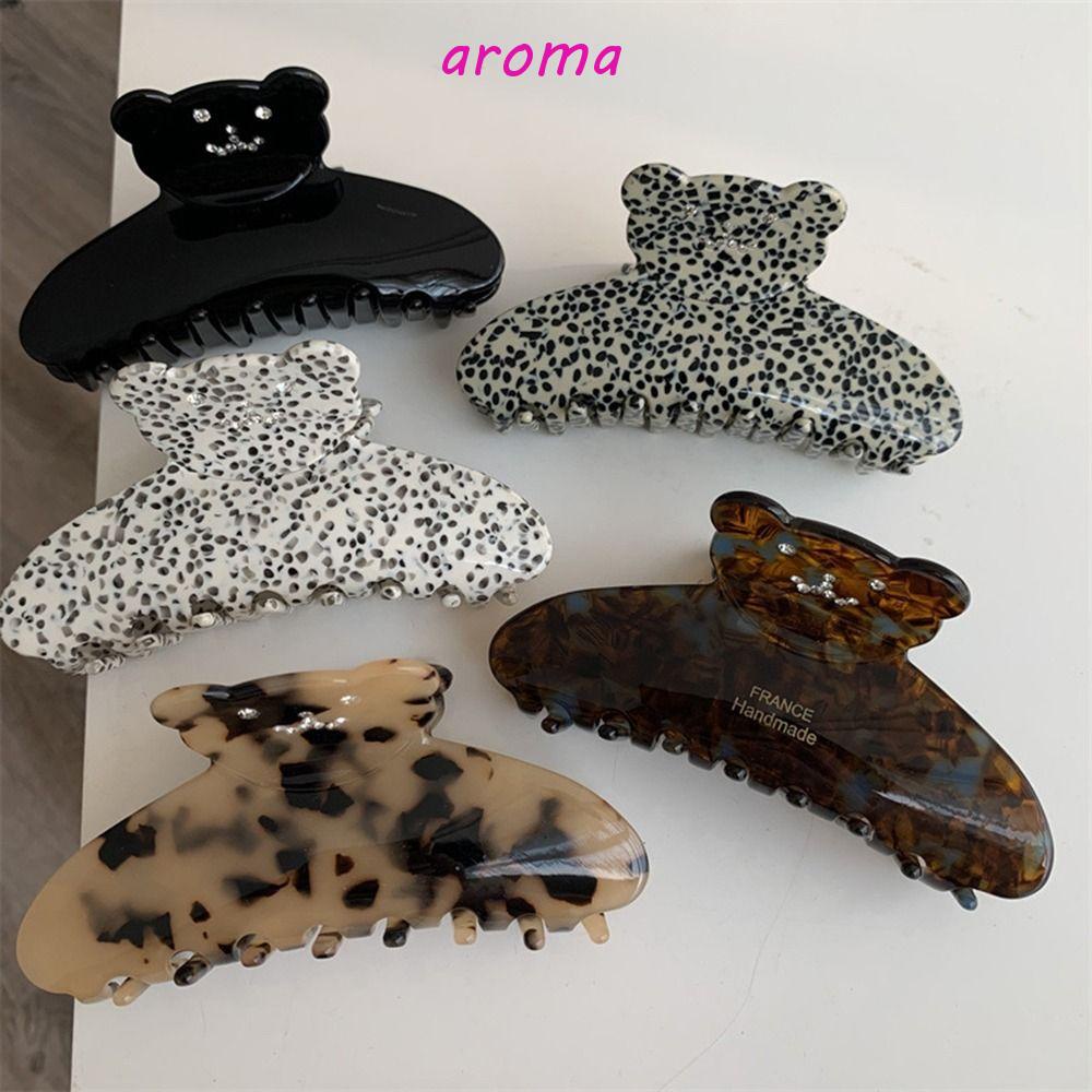 Kẹp Tóc Càng Cua Hình Gấu Bằng Axit Acetic Thời Trang Cổ Điển Cho Nữ