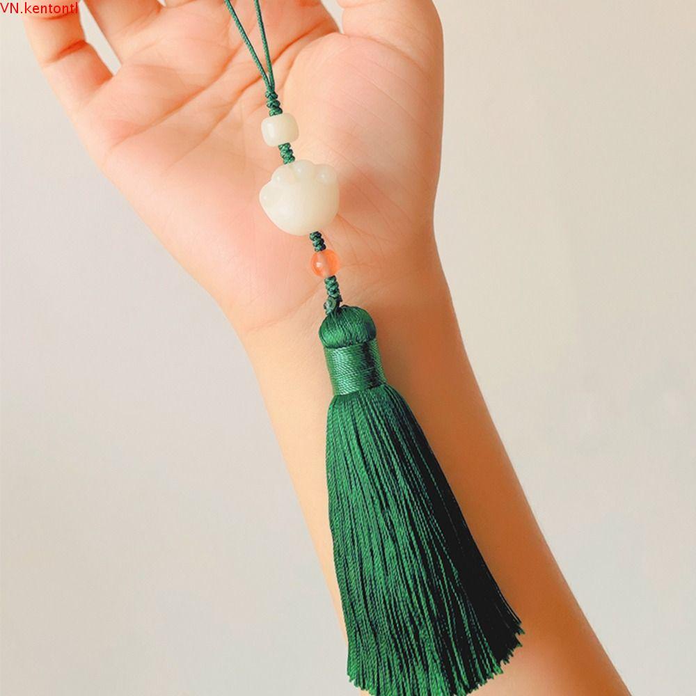 Móc Điện Thoại / Chìa Khóa Bằng Kim Loại Thủ Công Họa Tiết Bồ Đề KENTONDX Bodhi Cổ Điển Độc Đáo Trang Trí Xe Hơi /