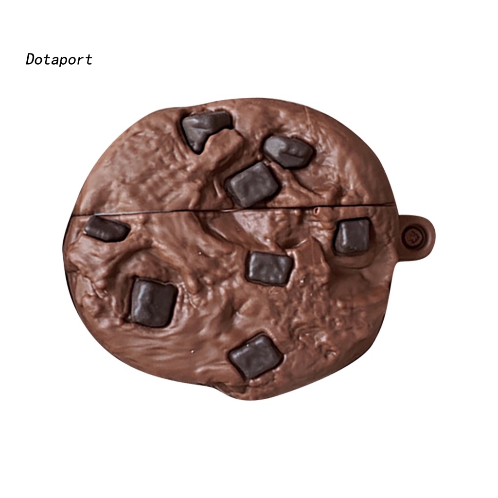 Vỏ Bảo Vệ Hộp Sạc Tai Nghe AirPods 1 / 2 / Pro Không Dây Chất Liệu Silicon Mềm Chống Sốc / Trầy Xước Hình Bánh Quy Kdd