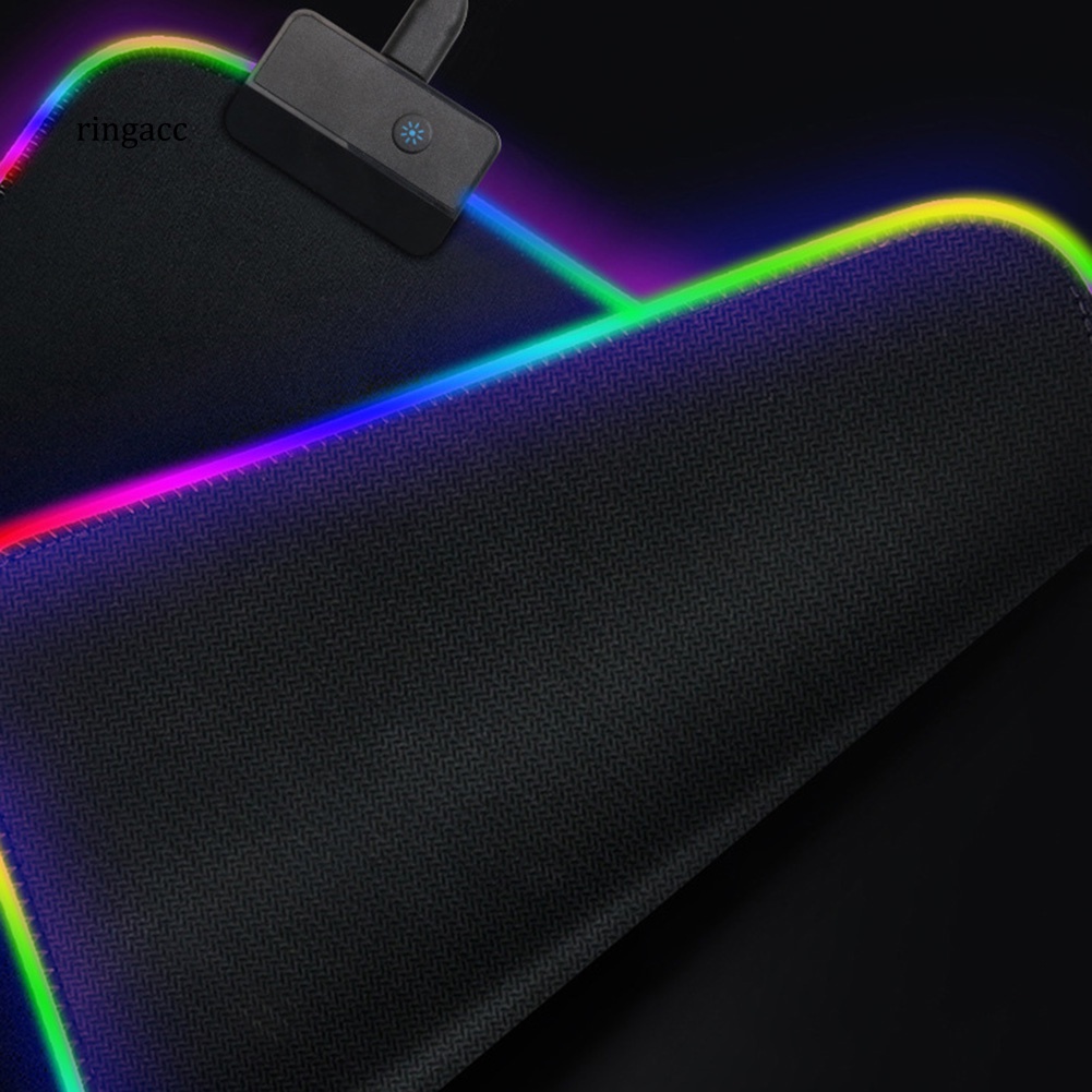 Thảm Lót Chuột Và Bàn Phím RGA RGB Có Đèn LED Phát Sáng Chống Trượt