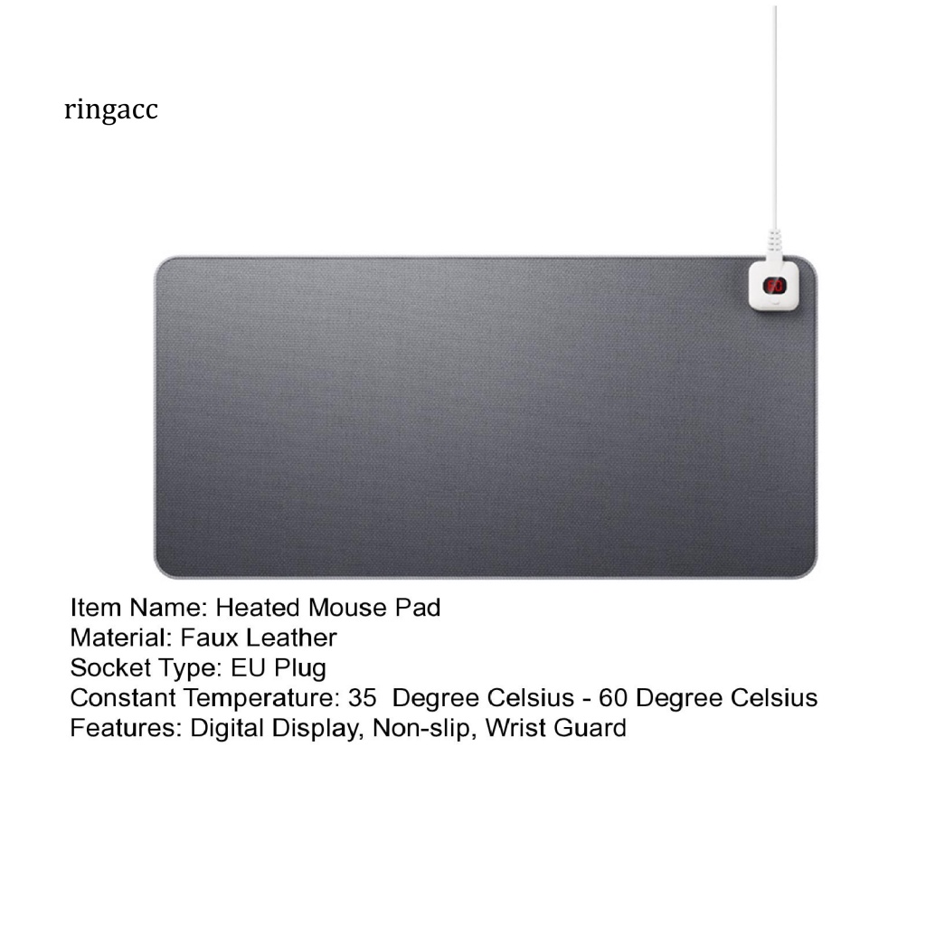 Tấm Lót Chuột Sưởi Ấm Điện Tử 6 Bánh Răng Chống Trượt Thoải Mái Chống Văng Có Thể Điều Chỉnh Nhiệt Độ Kỹ Thuật Số Dành Cho Gia Đình