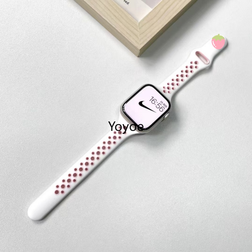 Dây Đeo Silicon 49mm 44mm 45mm 41mm 40mm 38mm 42mm Cho iwatch Ultra Series 8 7 Se 1 2 3 4 5 6