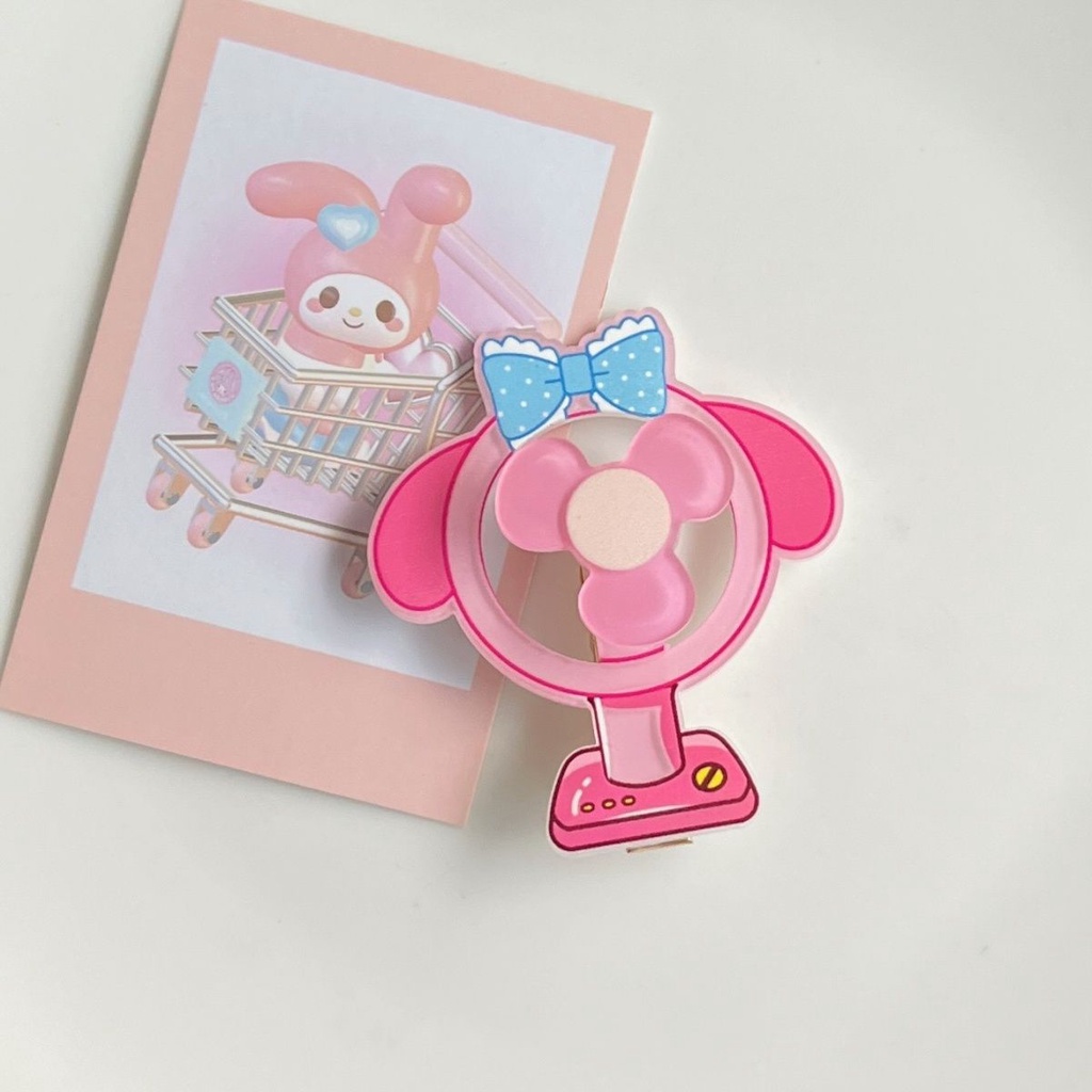 Kẹp Tóc Xoay Hình Vịt Hoạt Hình Ba Chiều Sáng Tạo Vui Nhộn Và Dễ Thương