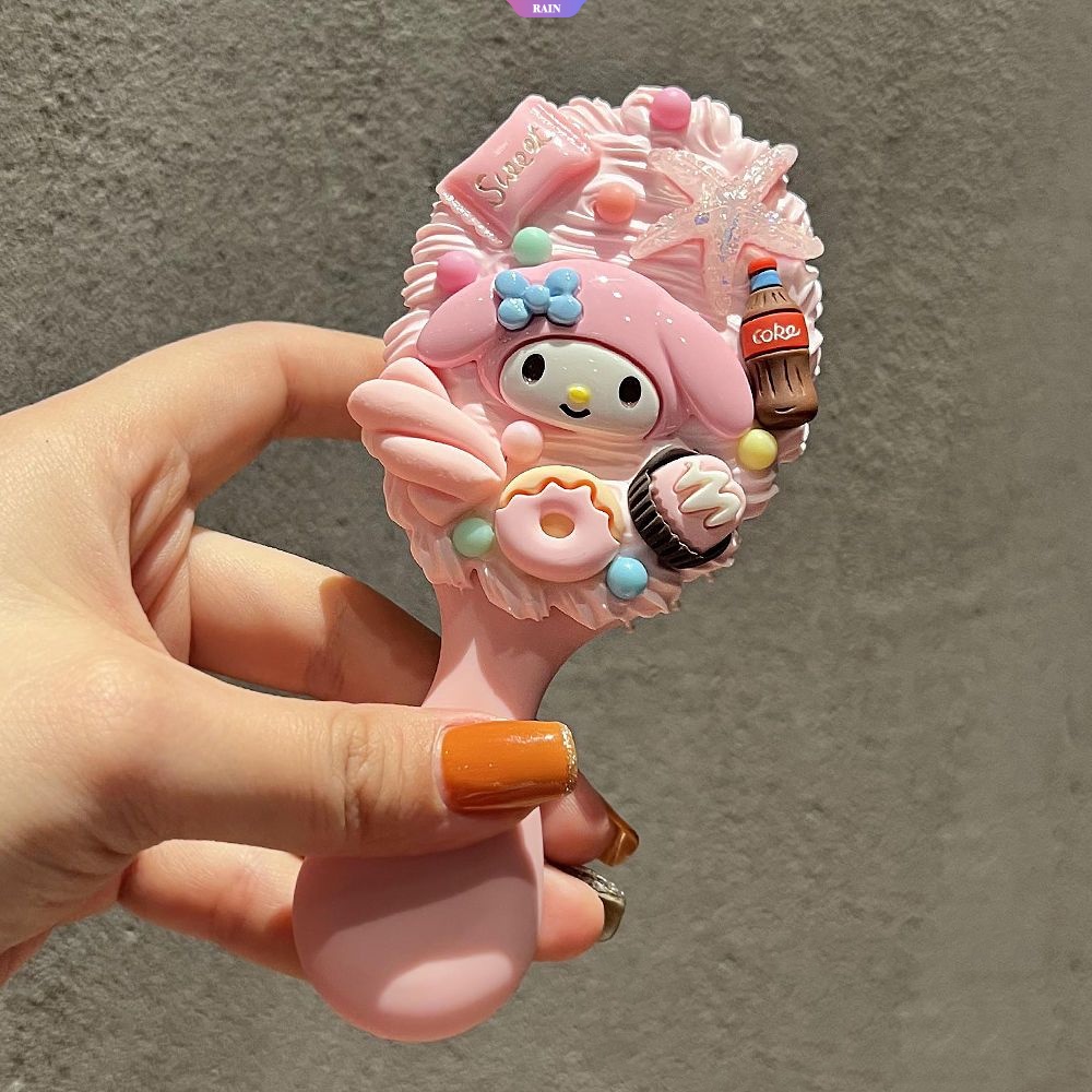 Sanrio Lược Đệm Khí Mát Xa Chống Mài Mòn Bền Bỉ Hình Cinnamoroll My Melody Pom Pom Purin StellaLou Dâu Tây Dễ Sử Dụng [RAIN]