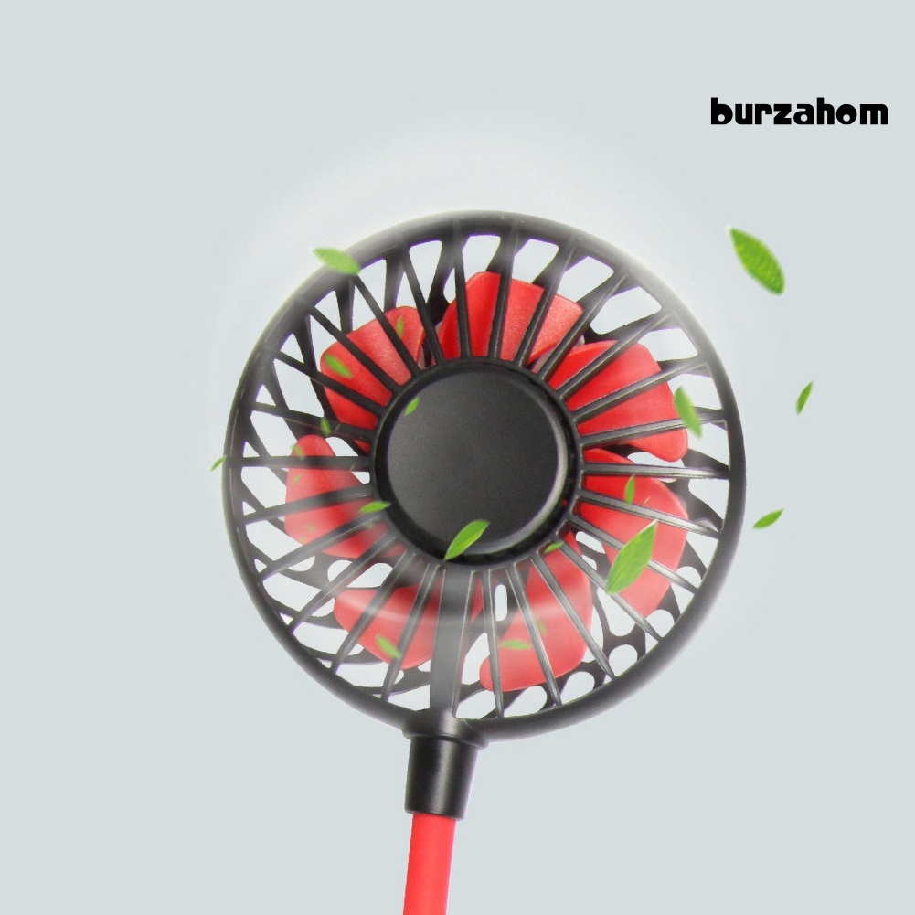 Quạt Làm Mát Mini Đeo Cổ / Đeo Cổ Có Đèn LED Sạc Cổng USB Mang Đi Tiện Dụng