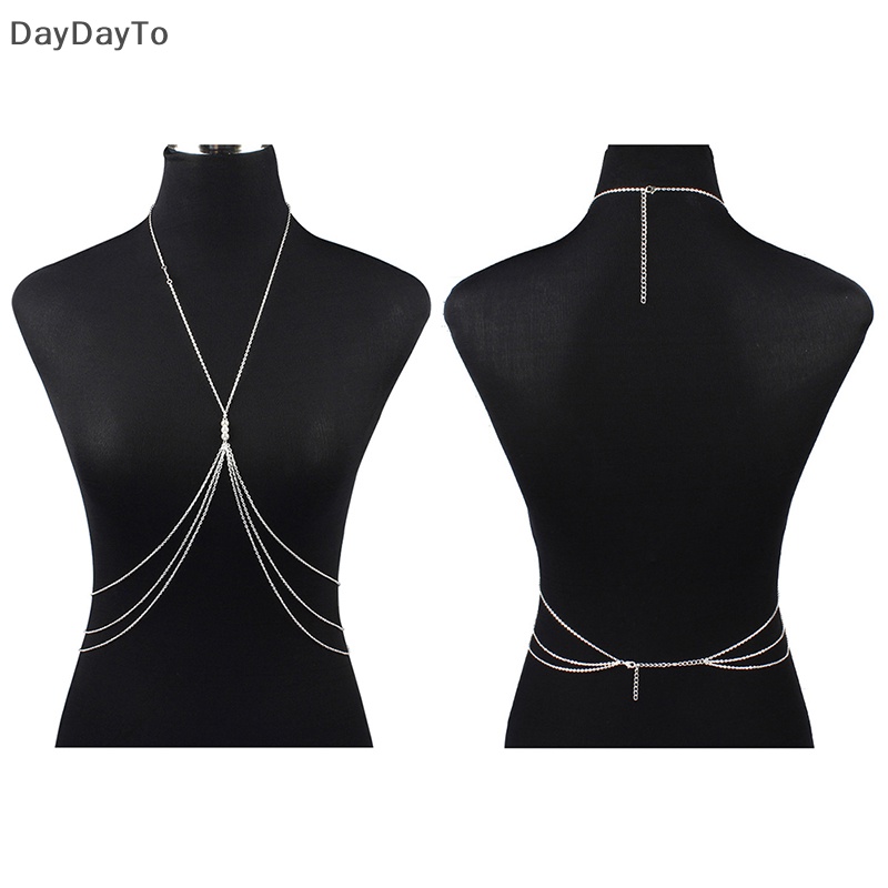 Dây Mắt Xích Đính Ngọc Trai Trang Trí Bikini Quyến Rũ Cho Nữ