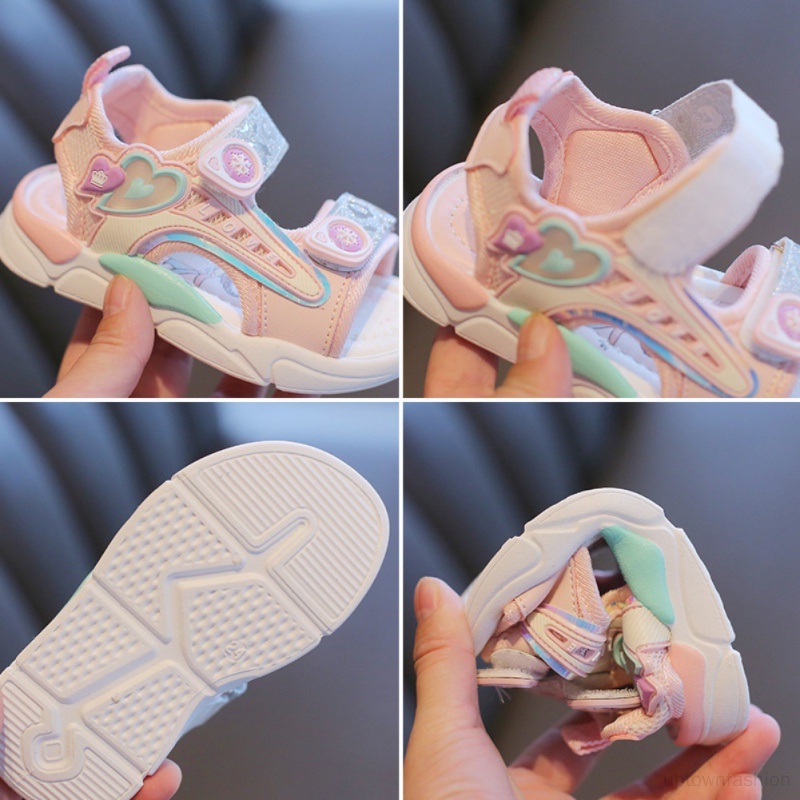 Xăng đan Công Chúa Đế Mềm Thời Trang Đi Biển Mùa Hè Cho Bé Gái