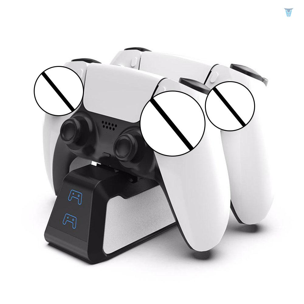Đế Sạc Nhanh USB Đôi Cho Tay Cầm Điều Khiển PS5 PS5 Có Đèn LED Chỉ Thị