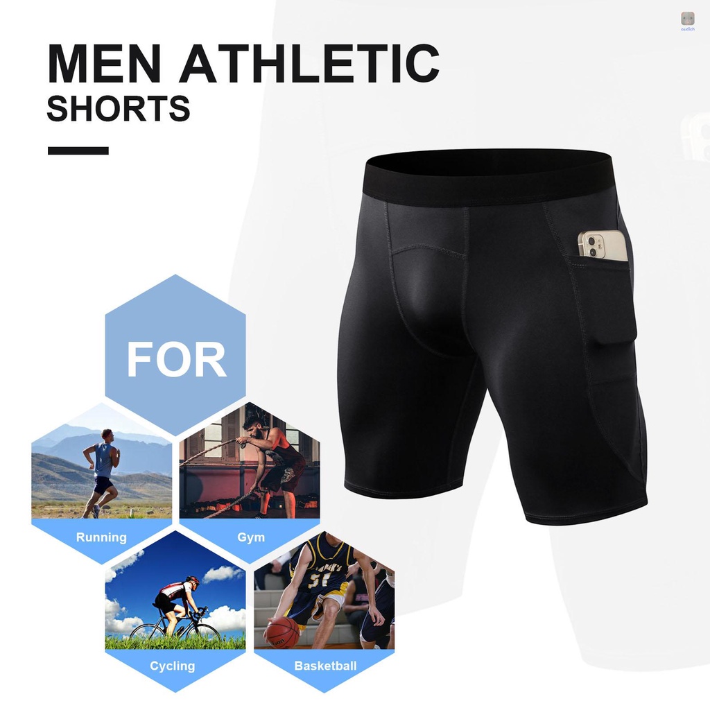 Set 3 Đôi Quần Short Thể Thao Có Túi Tiện Dụng Cho Nam