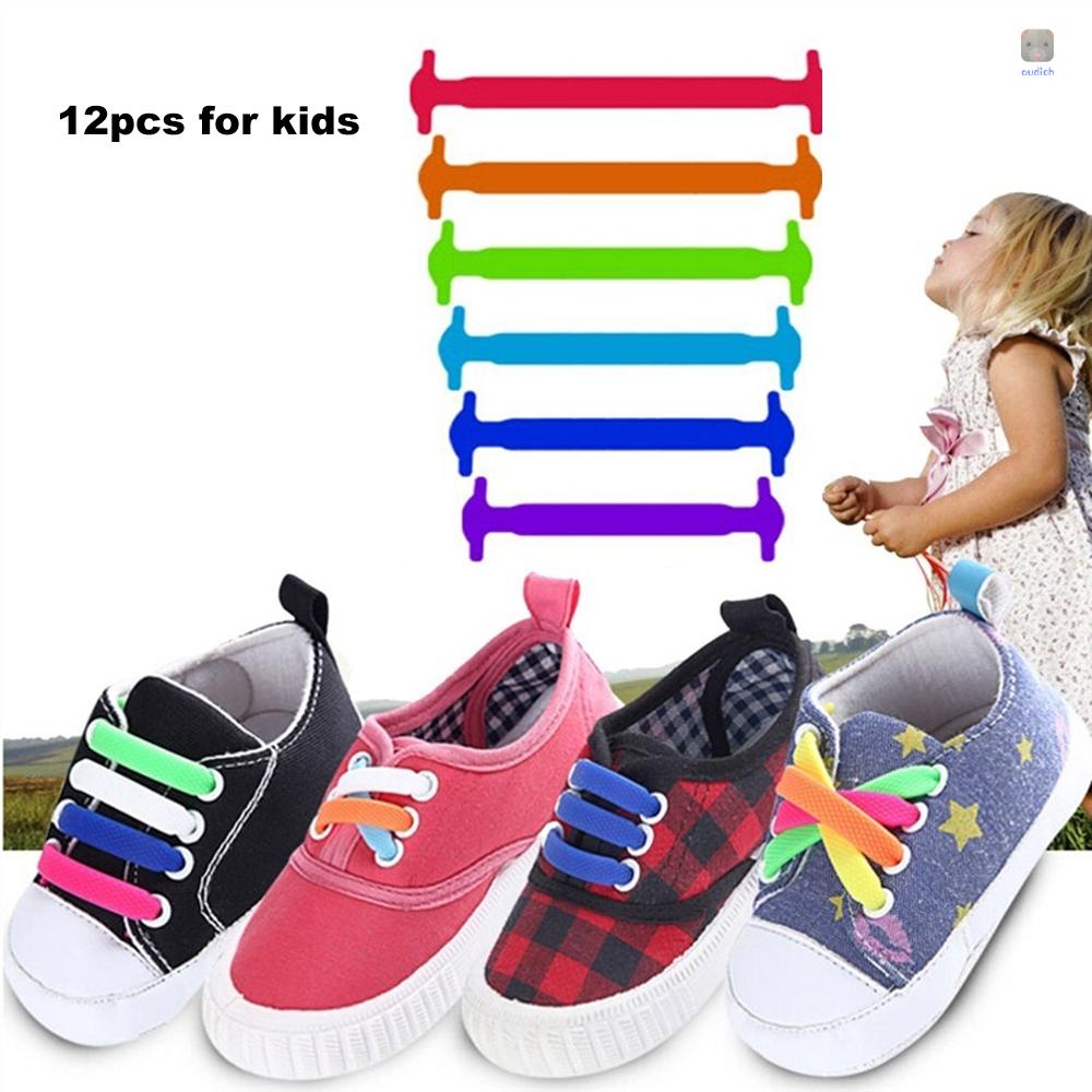 Dây Giày Thể Thao Bằng Silicone Co Giãn Chống Nước Nhiều Màu Sắc