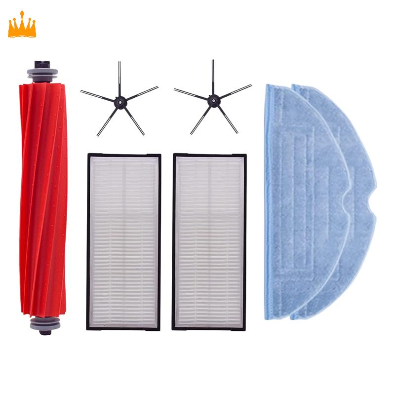 7 chiếc cho Roborock S7 T7S HEPA Phụ kiện của bộ lọc Bàn chải chính có thể tháo rời Lau vải bên bàn chải Máy hút bụi Phần