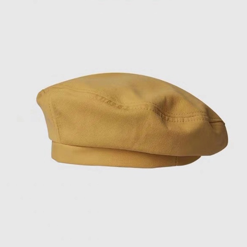 Mũ Beret Vải cotton Màu Trơn Dễ Thương Thời Trang Mùa Hè Cho Bạn Gái