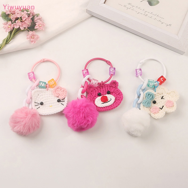 < Yiwuyuan > Móc Khóa Hoạt Hình Đan Len Dễ Thương Sáng Tạo Trang Trí Túi Xách Mới