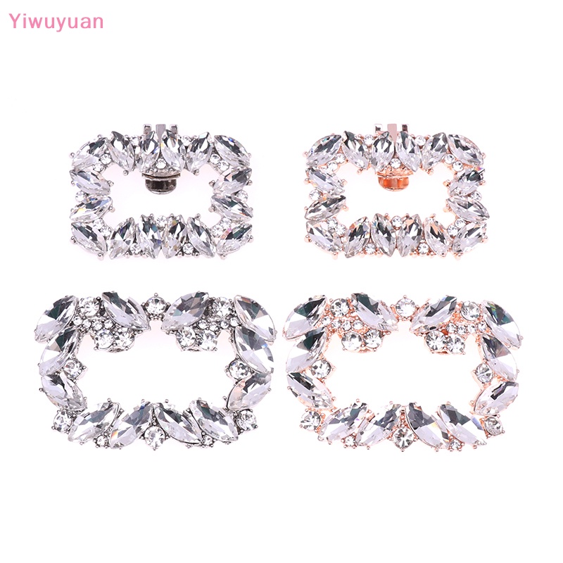 1 Kẹp Giày Cao Gót Đính Pha Lê Mới Cho Cô Dâu