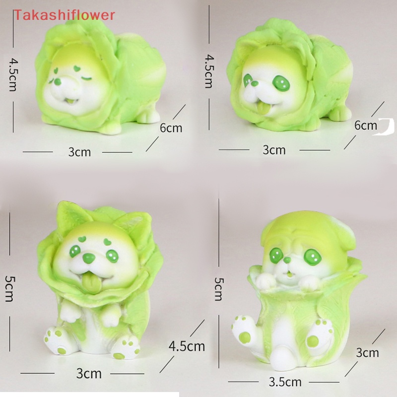 Mô Hình Chú Chó Cabbage Bằng Nhựa Resin Dễ Thương Để Bàn Trang Trí Nhà Cửa / Xe Hơi