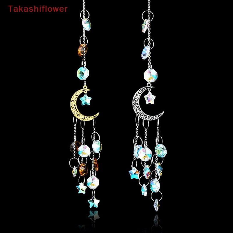 1 Dreamcatcher Hình Mặt Trăng Và Ngôi Sao Đính Kim Cương Giả