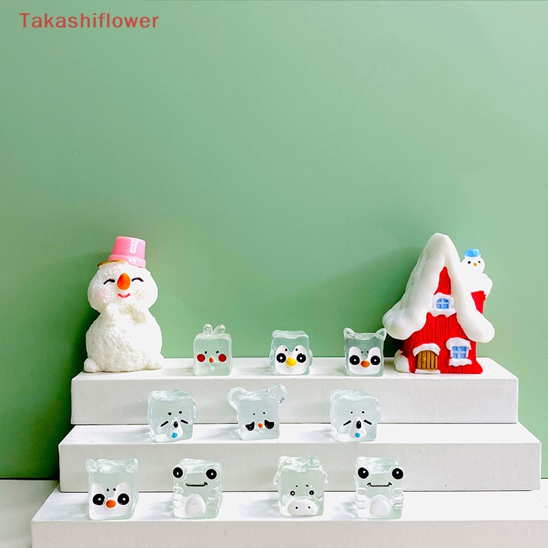 Set 5 Khối Đá Mini Bằng Nhựa Phát Quang Hình Động Vật Xinh Xắn Dùng Trang Trí DIY