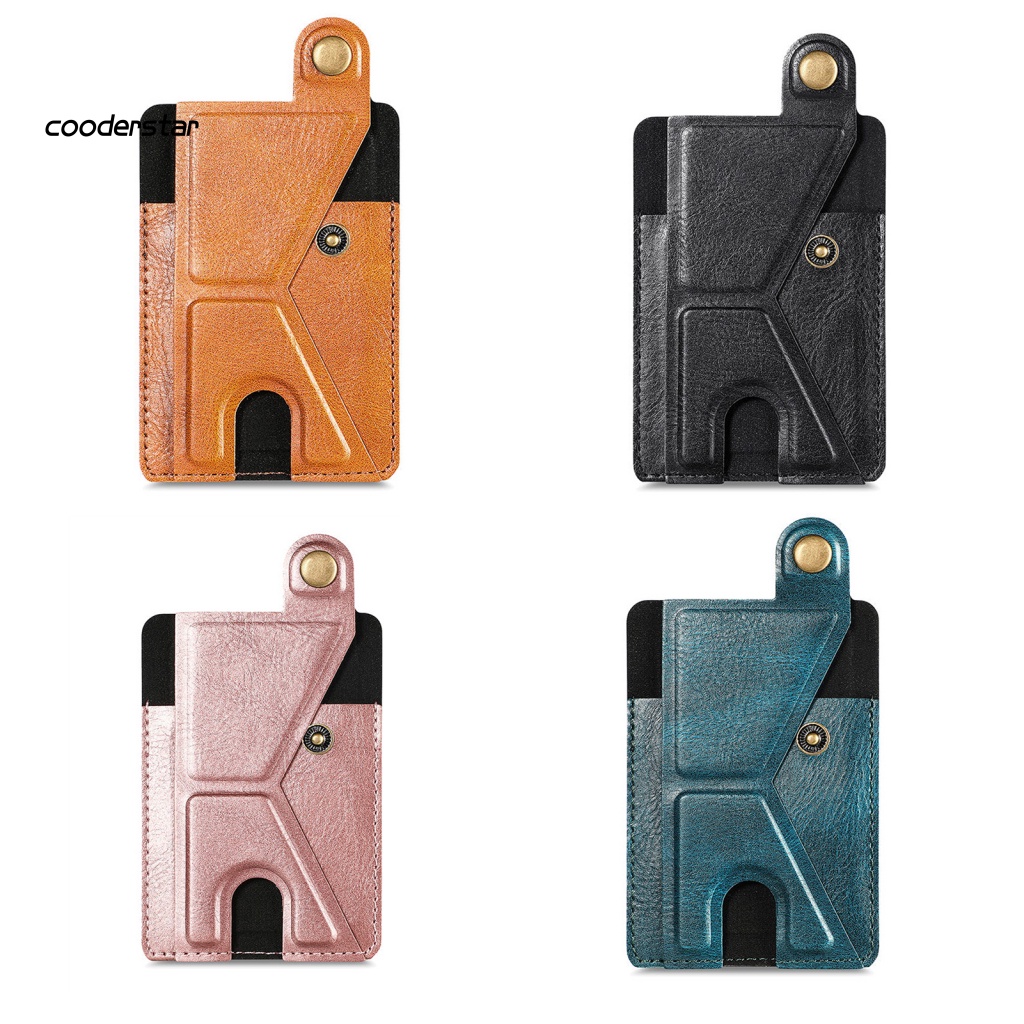 Thẻ Kẹp Chữ K Gắn Sau Điện Thoại / Ví Đựng Thẻ Thiết Kế Sáng Tạo