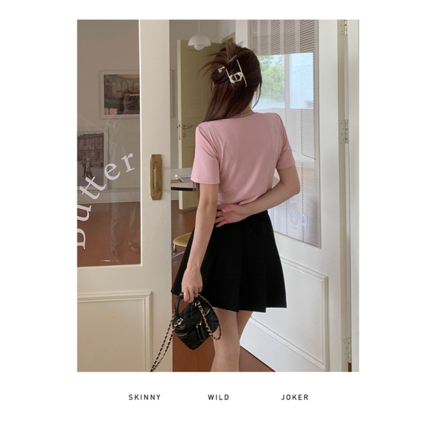 NZN Áo Thun Ngắn Tay Thiết Kế Mới Năng Động Thời Trang Dành Cho Nữ