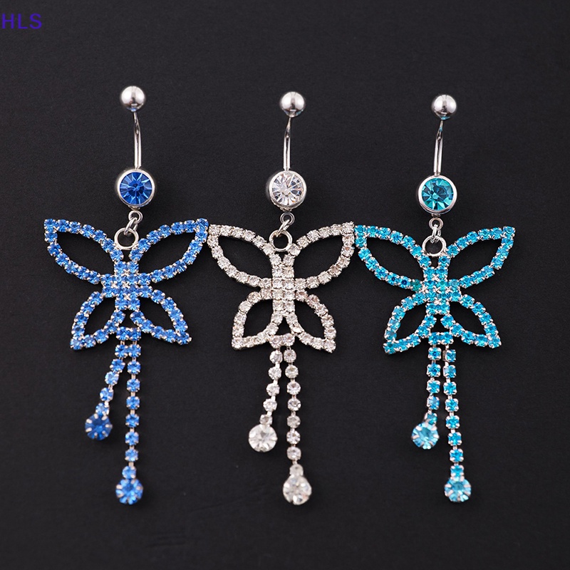 Khuyên Rốn Hình Bướm Đính Đá Zircon Thời Trang Cho Nữ