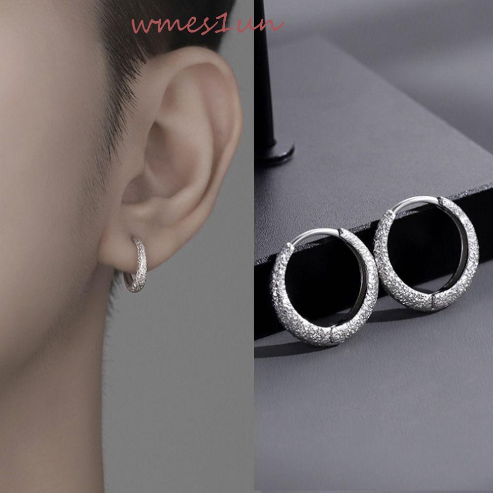 Nhẫn Hip Hop WMES15H Họa Tiết Sọc Hình Học Sáng Tạo|Khuyên Tai Nữ Bằng Đồng Thời Trang Cá Tính