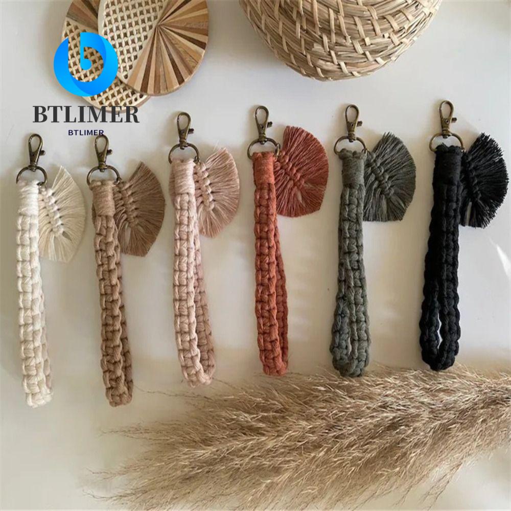 Btlimer Móc Khóa Dây Bện Thủ Công Hình Chiếc Lá